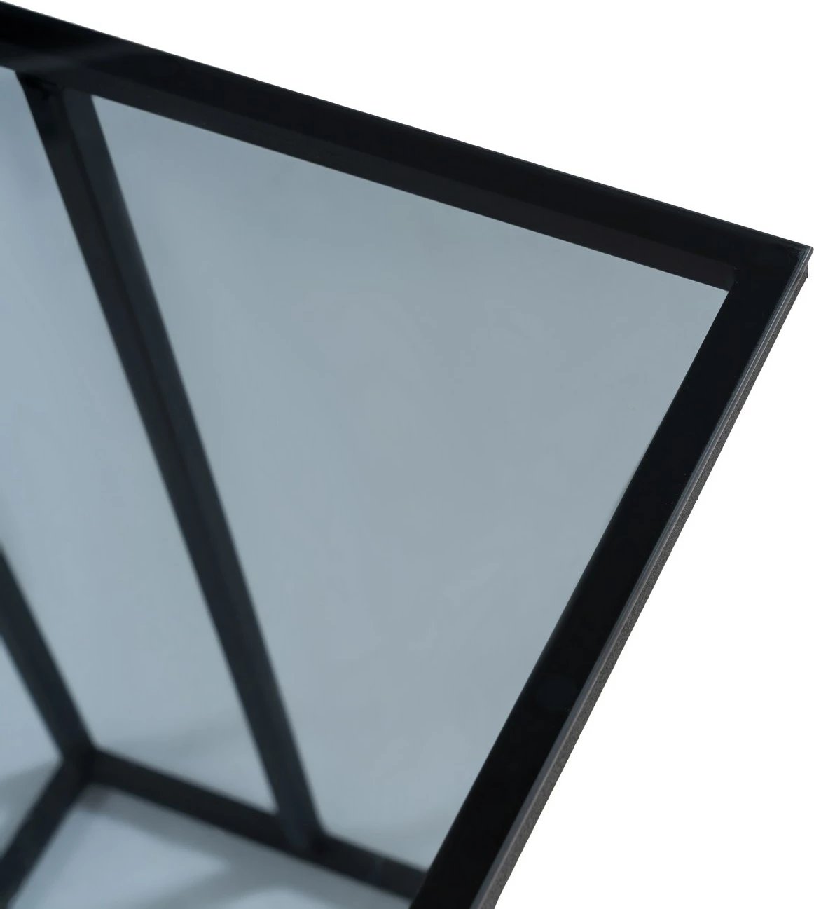 Tavolinë anësore Hanah Home, Alaska C, xham i tymosur