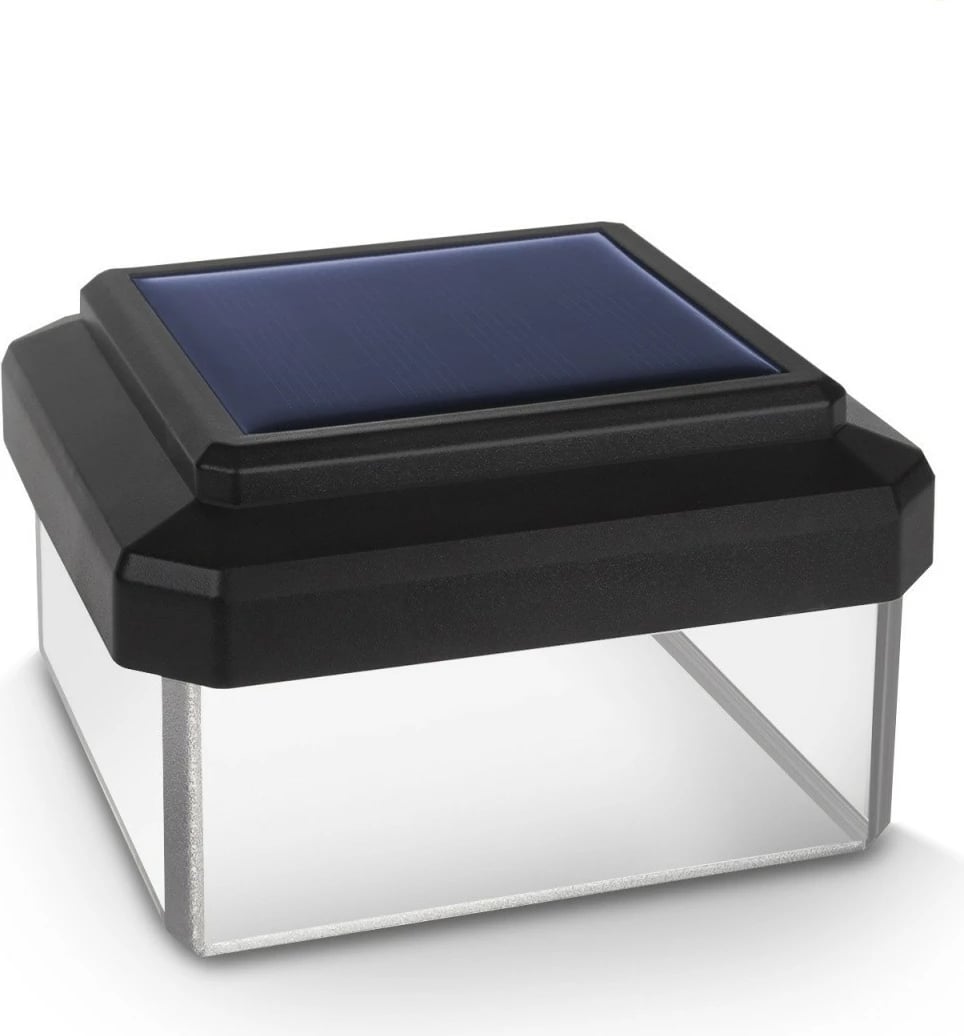 Lambë solare për shtyllë me LED, GreenBlue GB125, për shtylla 60x40 mm, 4000K, e zezë