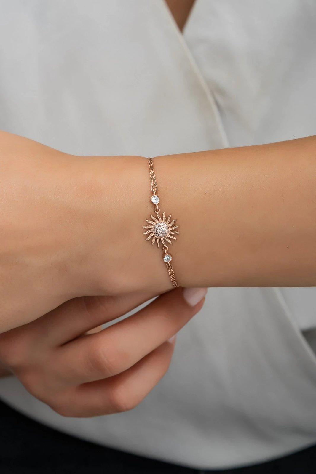 Byzylyk argjendi, ngjyrë rozë gold, Jumeon, NRZ99592