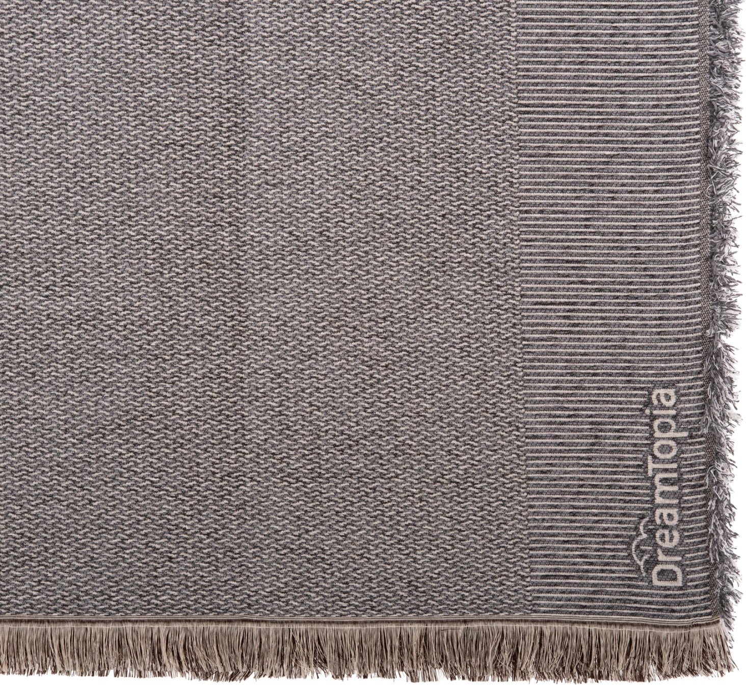 Mbulesë divani me thekë DREAMTOPIA FH12164.02 ngjyrë gri e errët 178x178 cm