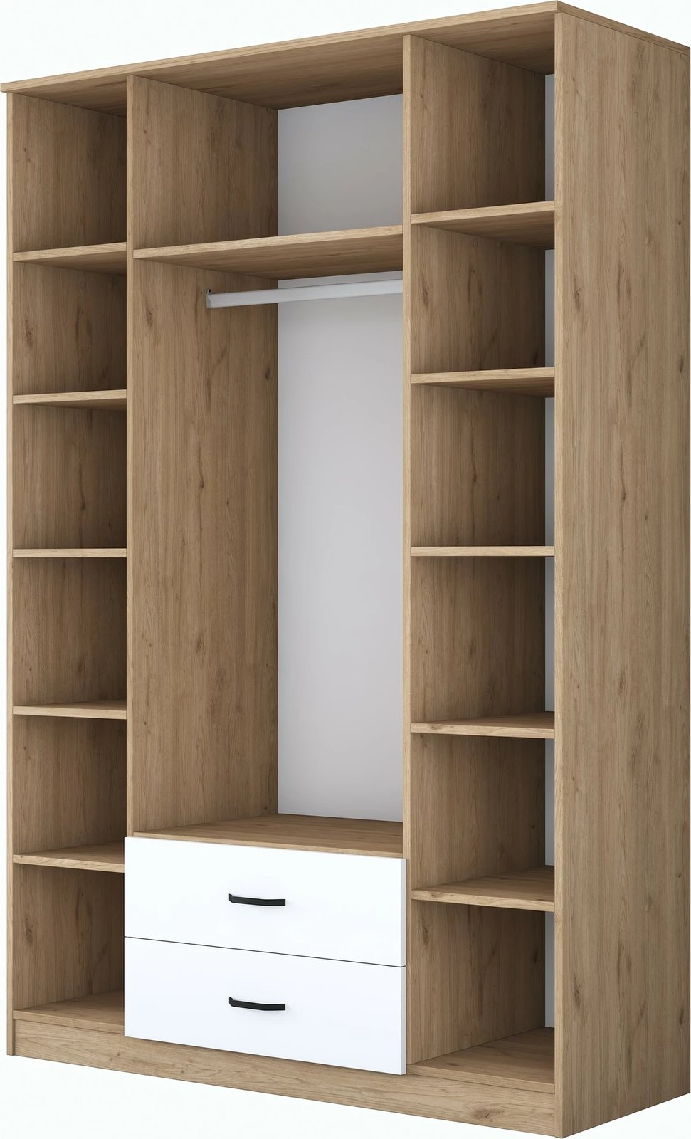 Dollap Skye Decor, ngjyrë arr dhe e bardhë, BA131 - 3052