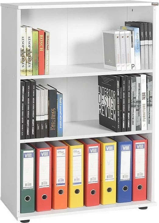 Raft librash Hanah Home, Rkt-330-Dd-1, ngjyrë e bardhë diamant, 72x109x34cm