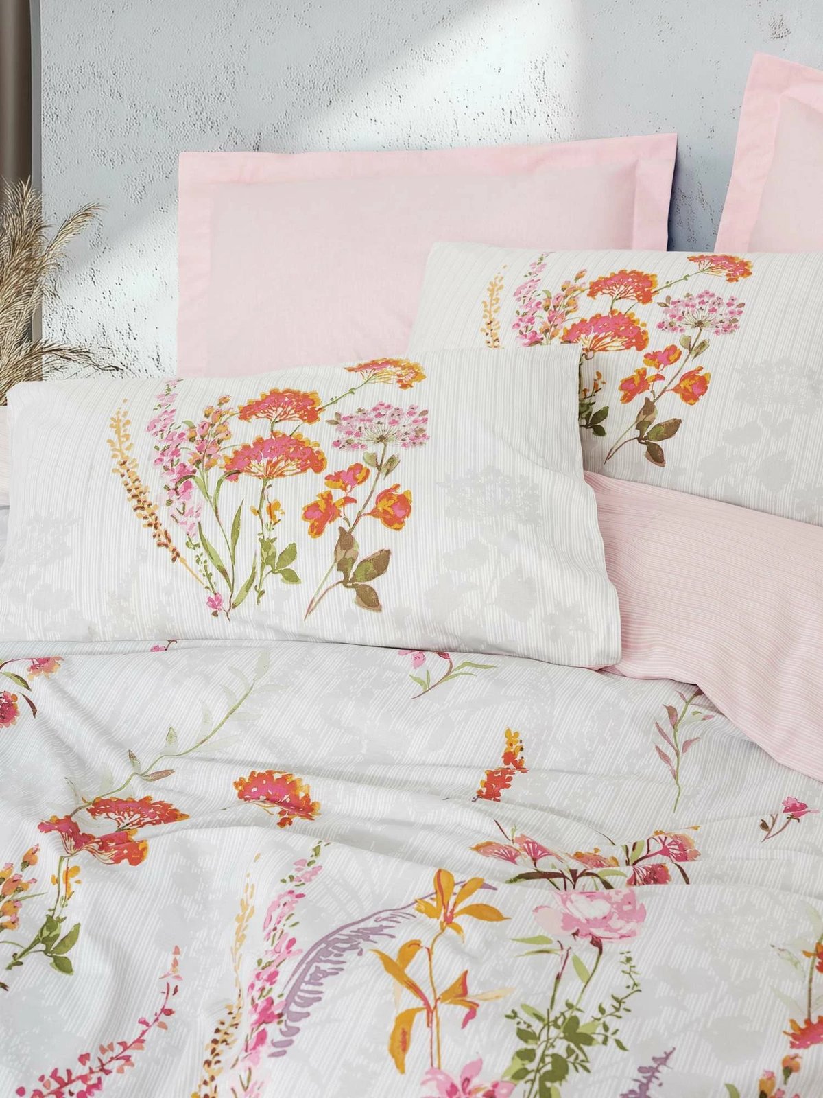 Set mbulesë për jorgan një-personësh, L'essentiel, ngjyrë rozë, Lilura