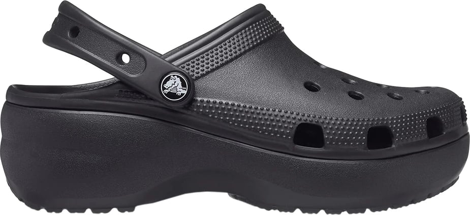 Klloga platforme për femra Crocs, të zeza