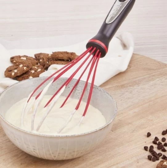 Rrahëse vezësh Tefal Ingenio K2071714, silikon, e zezë