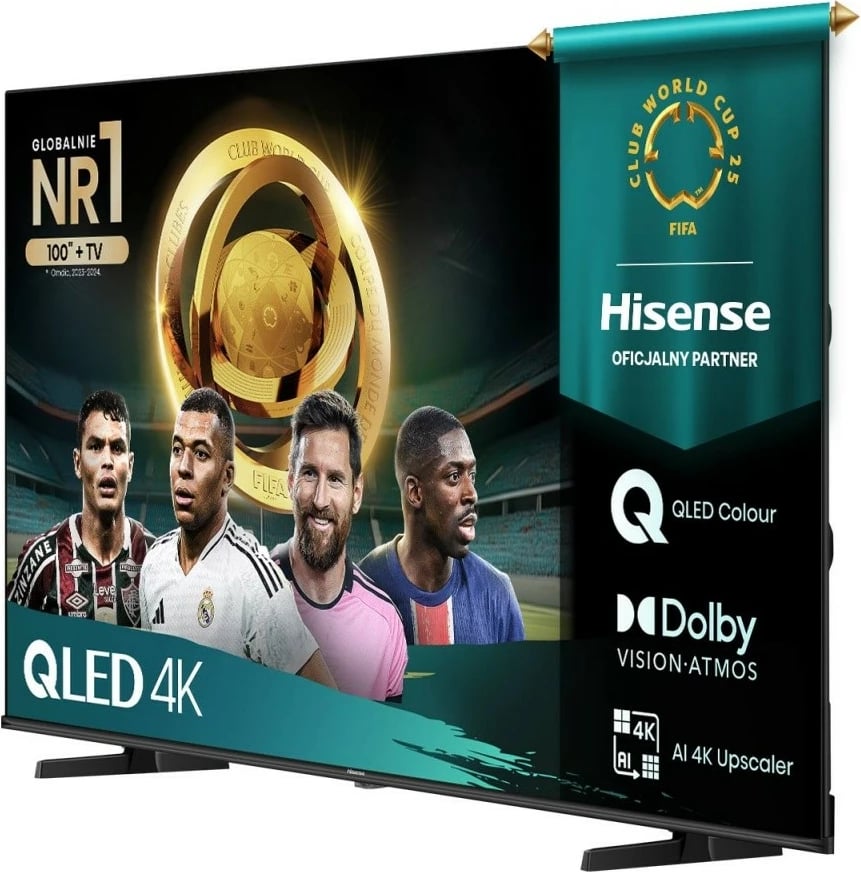 Televizor QLED, Hisense, 43E7Q, 43" 4K UHD 60Hz, Smart TV VIDAA, Dolby Vision/Atmos