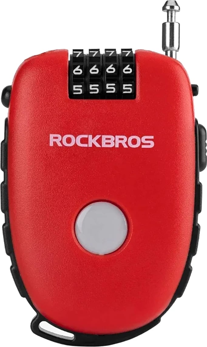 Bravë biçiklete Rockbros 32420981001 me kabllo të tërheqshme, e kuqe