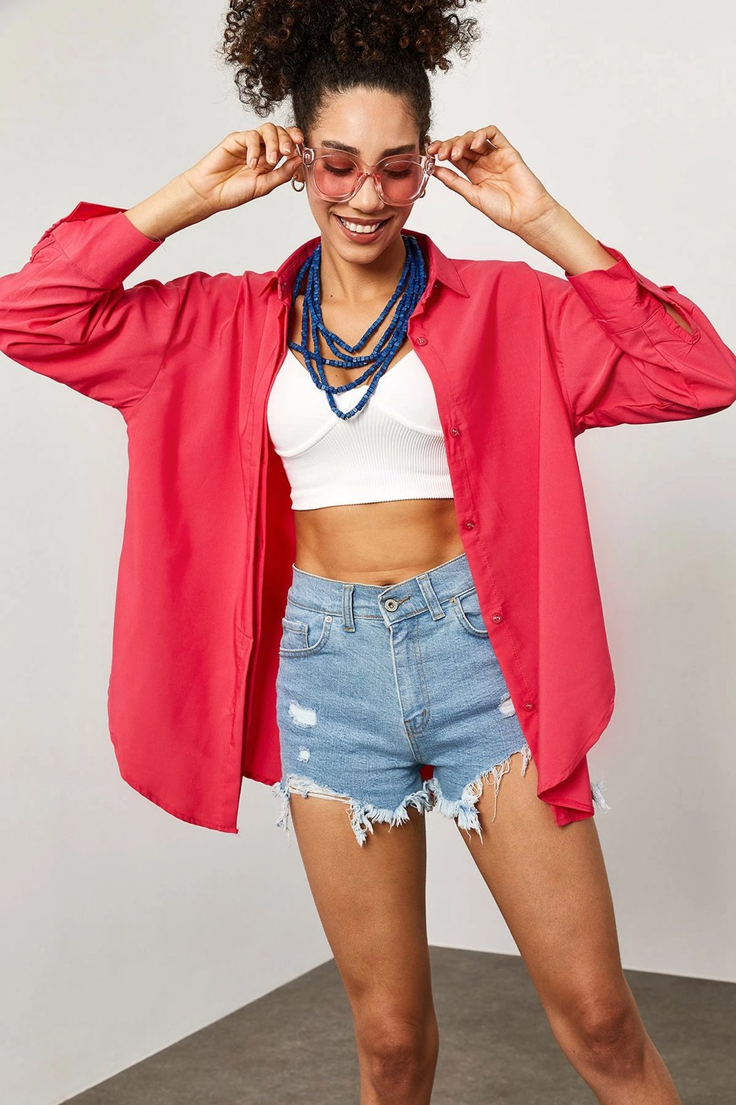 Këmishë femrash Jumeon, X0651, ngjyrë fuchsia