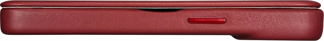 Mbështjellës lëkure iCarer CE Premium Folio për iPhone 14 Plus, MagSafe, Kuq