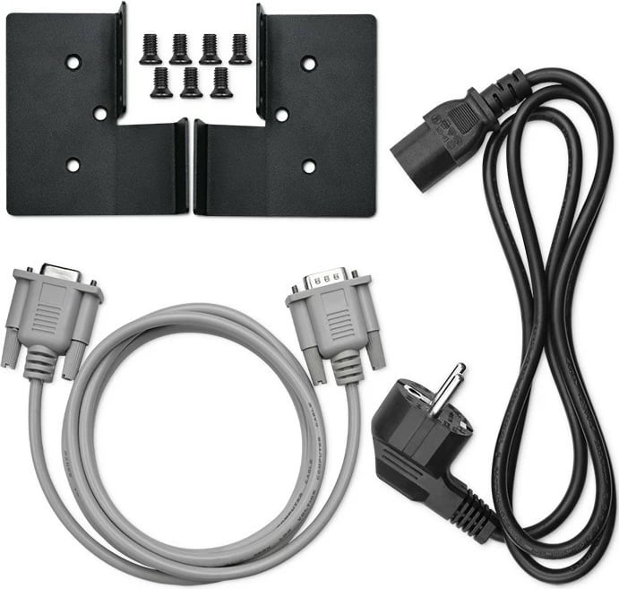 UPS Qoltec 52287, 3kVA 3000W, për rack, LCD, online, e zezë