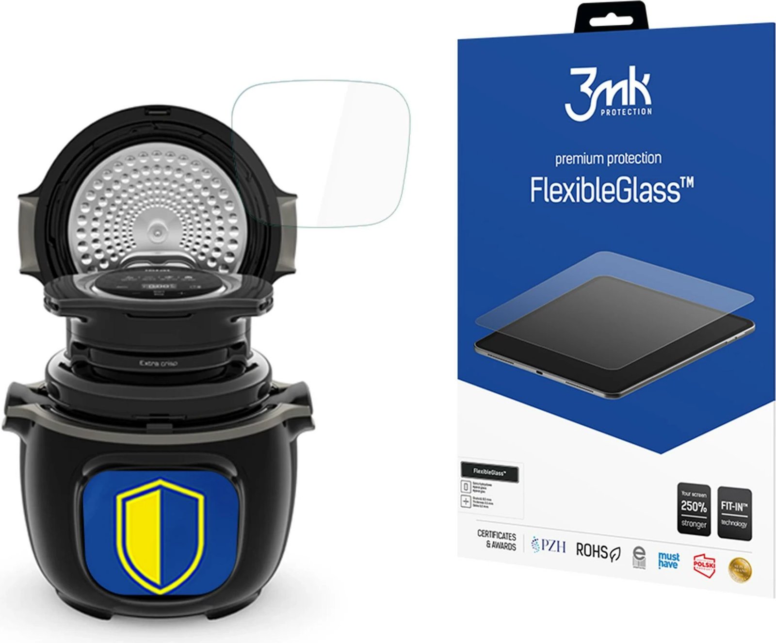 Mbrojtës ekrani FlexibleGlass 3mk për Tefal Cook4Me Touch CY9128 / Touch Pro CY9431