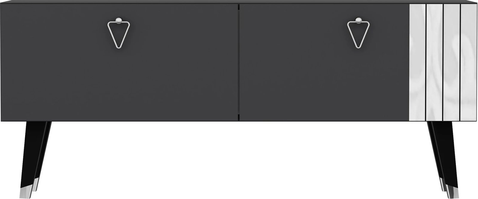 Komodë për TV Hanah Home, Tarab, ngjyrë antracit