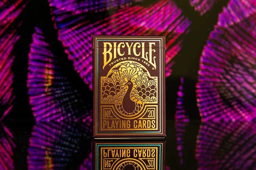 Letra loje Bicycle Peacock Purple, 52 copë, vjollcë