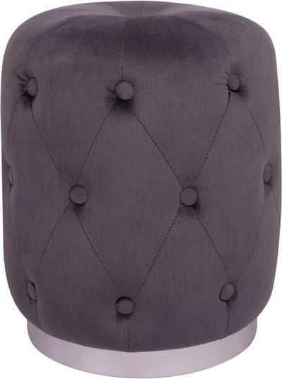 Karrige për bar kadife Torrie FH8405.01 ngjyrë hiri me bazë argjendi '37x46cm