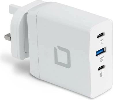 Karikues universal GaN DICOTA PRO 100W, 2x USB-C, 1x USB-A, i bardhë