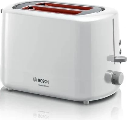 Tostierë Bosch TAT3A111, 2 feta, 800 W, e bardhë