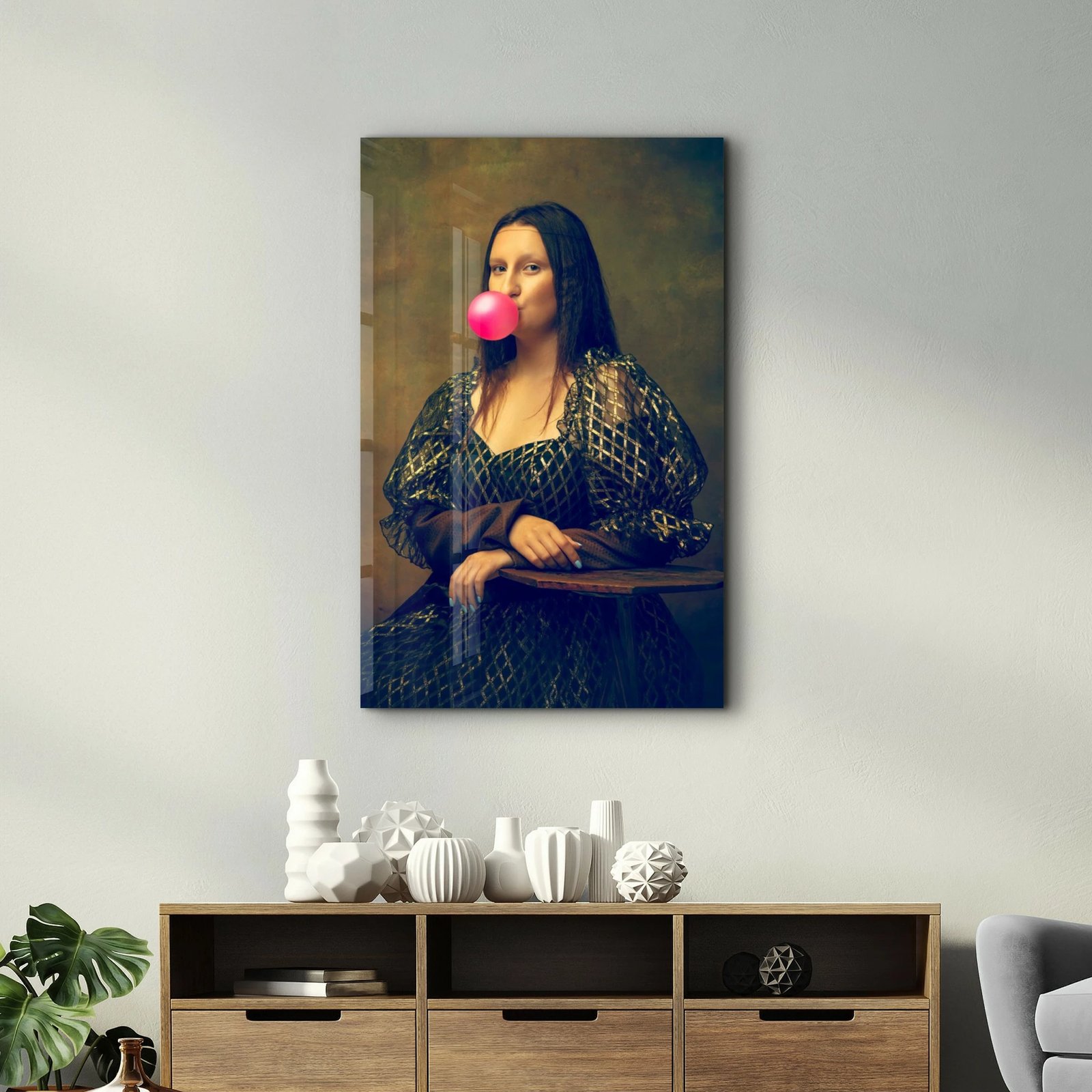 Pikturë dekorative prej xhami të temperuar, Wallity CAM-1089, 35x55cm