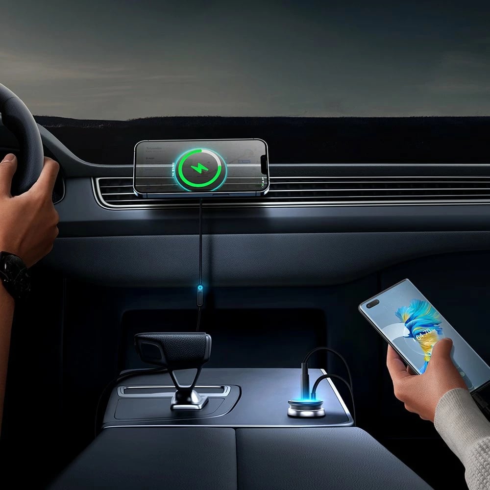 Karikues veture Baseus CW01 MagSafe, 15W USB, 25W, i zi