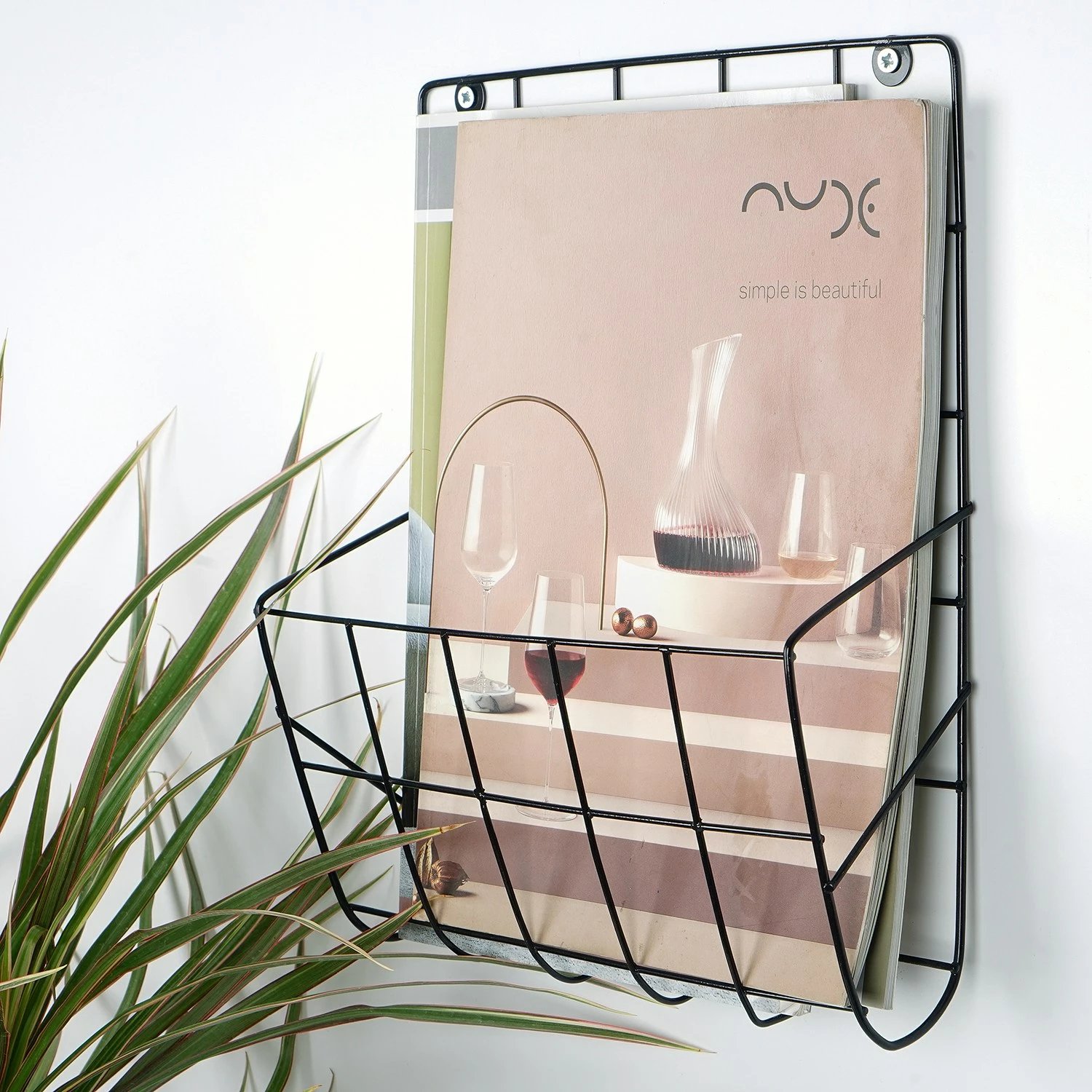 Organizues muri Wallity, WR086, metal i zi, 26x29x10 cm