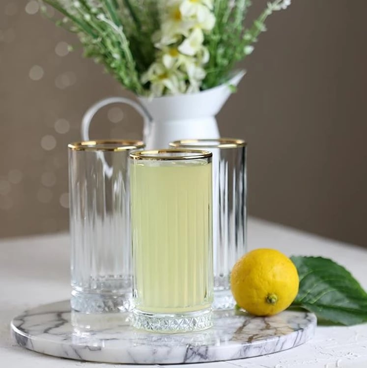 Set gota për koktej, Elysia dekor ari, 4 copë, 0.28 L