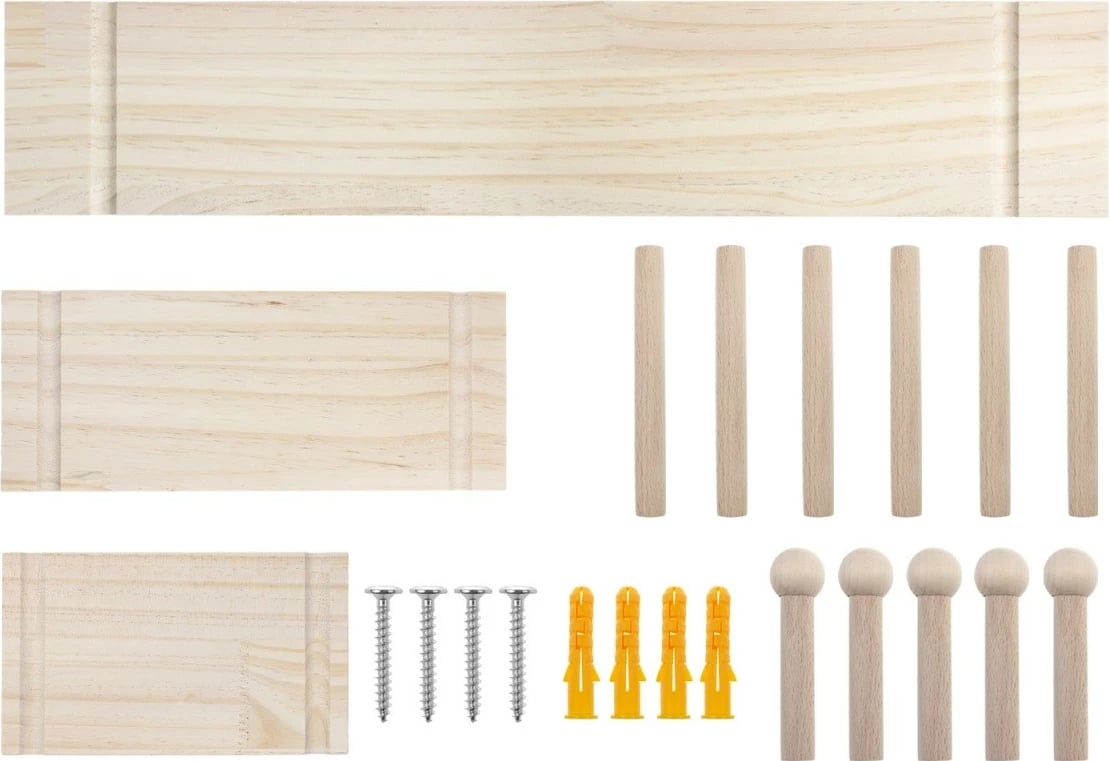 Panel organizues muri, Maclean MC-131 WD, 60x80 cm, deri 20 kg, druri i çelët Panel organizues muri, Maclean MC-131 WD, 60x80 cm, deri 20 kg, druri i çelët