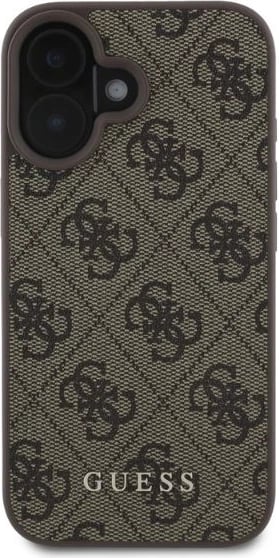 Mbështjellës Guess 4G Classic për iPhone 16, 6.1", Kafe Mbështjellës Guess 4G Classic për iPhone 16, 6.1", Kafe