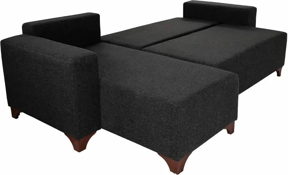 Kënd divan-krevat, ngjyrë antracit, Tloft Mini