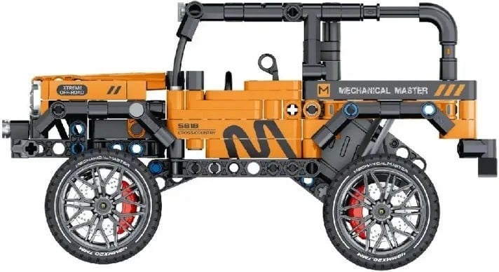 Set blloqe ndërtimi IM MASTER 5818, 434 pjesë, portokalli