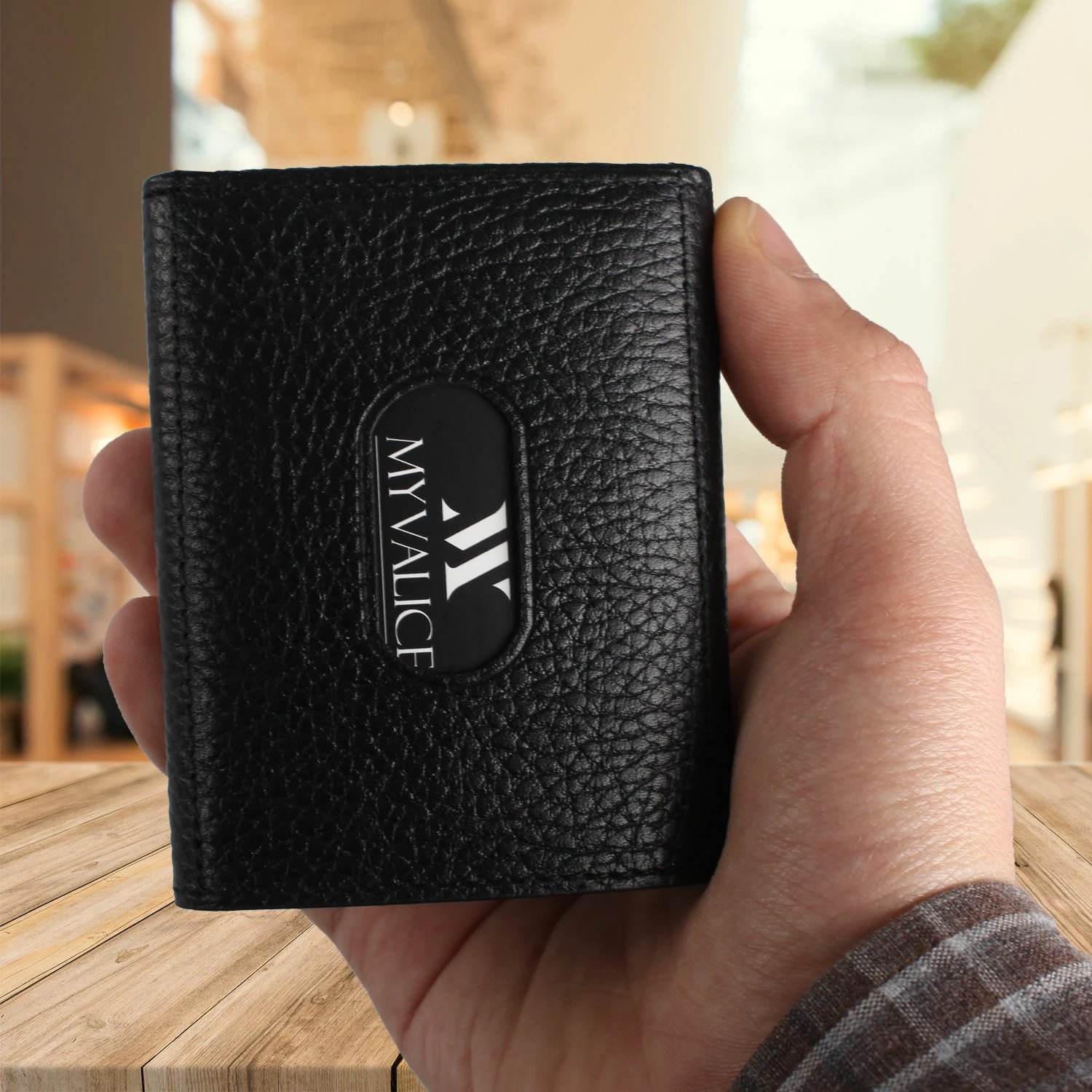 Portofol prej lëkure, ngjyrë e zezë, Zoozie Bags, 4465