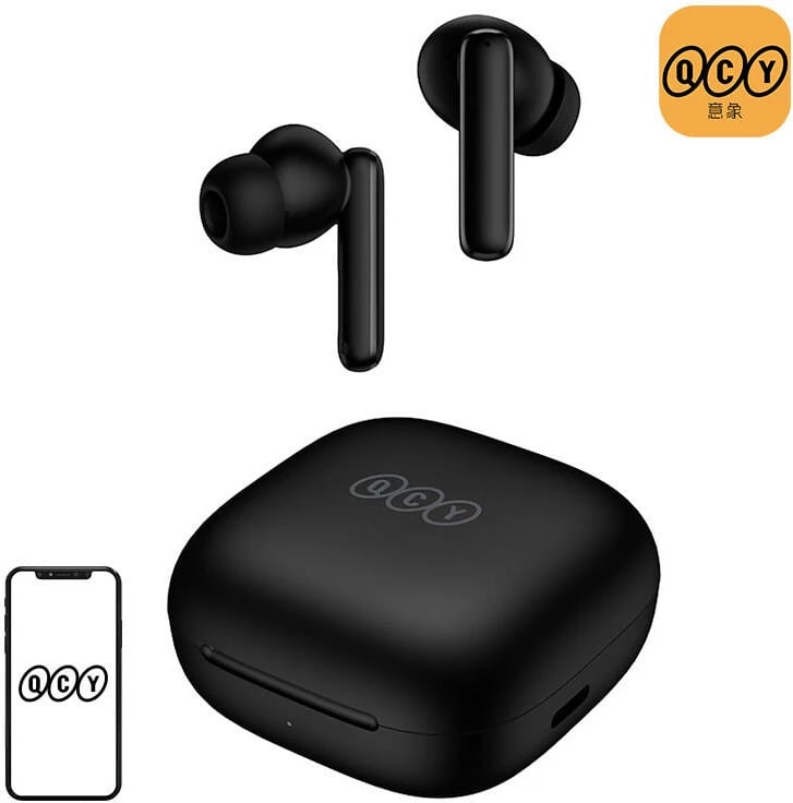 Kufje pa tela QCY T13 ANC, TWS, Bluetooth 5.3, ANC, e zezë