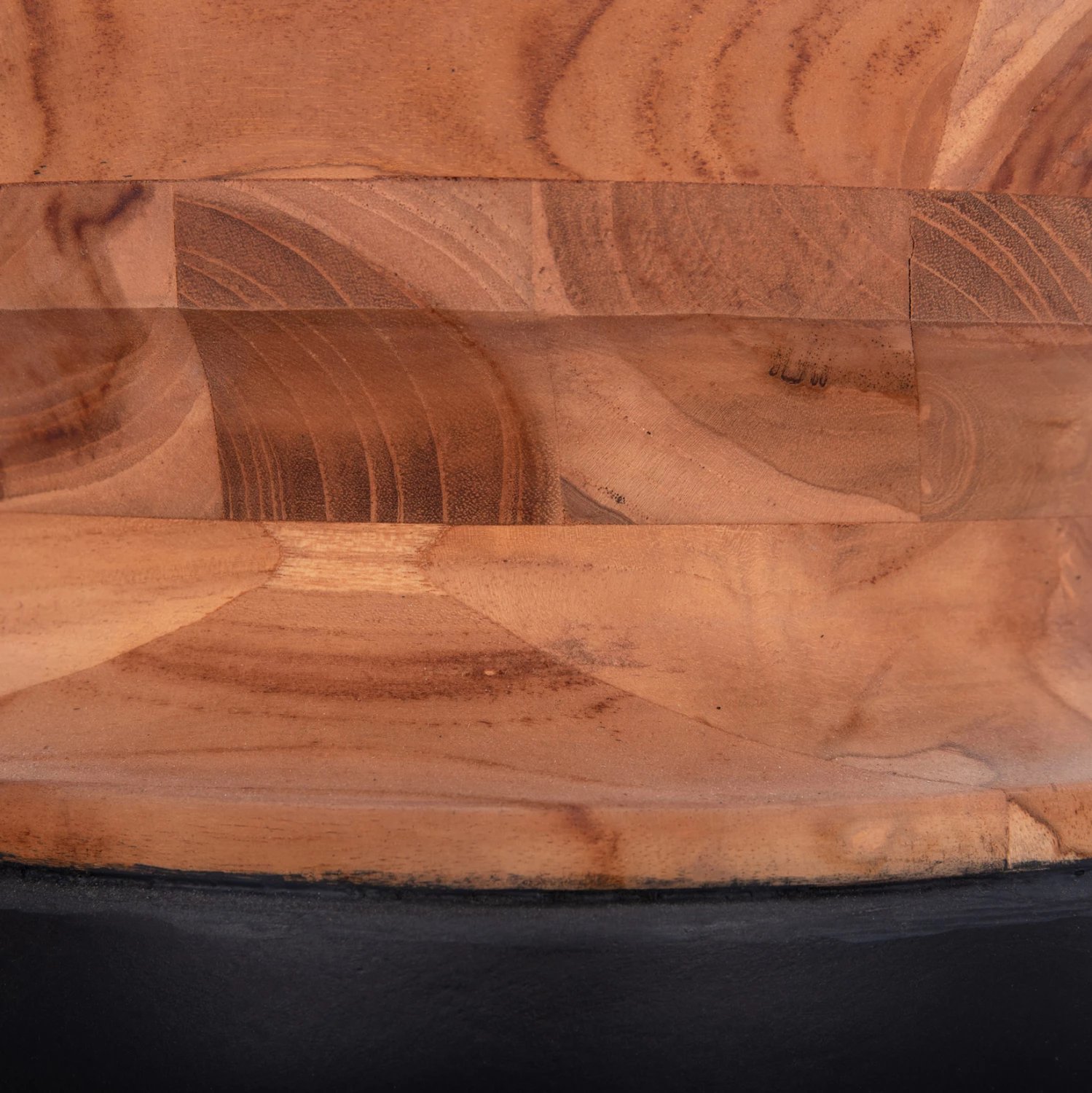 Vazo dekorative për dysheme LINTER, fibër-cement, ngjyrë e zezë, dru tik, FH4662.01S, 34x60cm