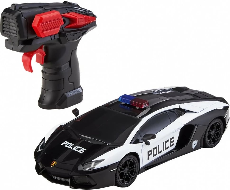 Veture lodër me telekomandë Revell RC Lamborghini Aventador Police, 1:24, zi/bardhë