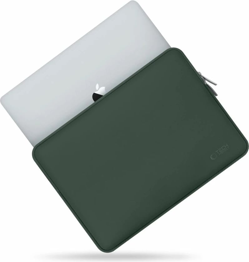 Kasë laptopi Tech-Protect NeoSlim 13-14 inç me çantë aksesorësh, e gjelbër