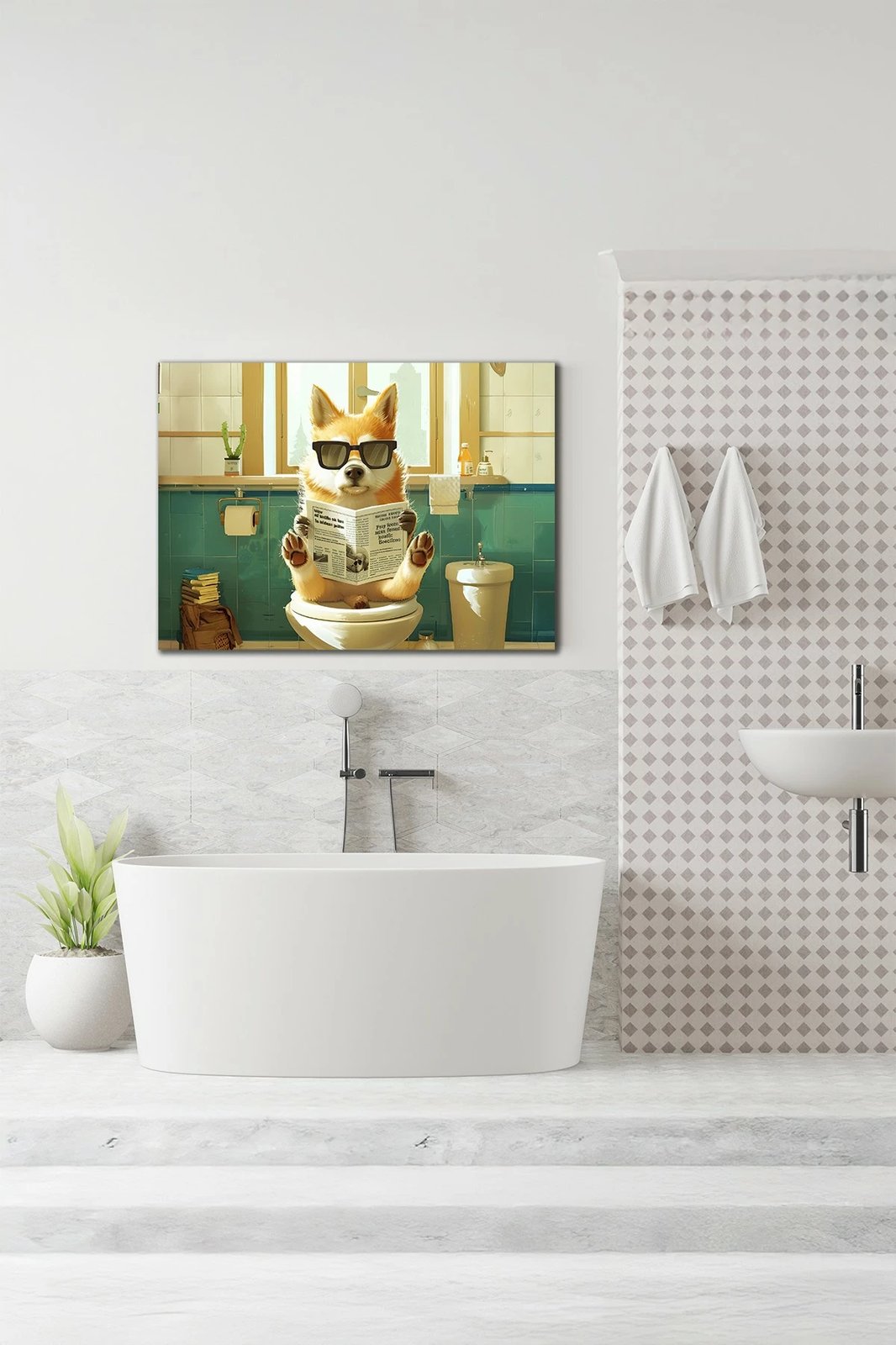 Pikturë dekorative në kanavacë, shumëngjyrëshe, Ersyaıhyvn45, 40x60cm