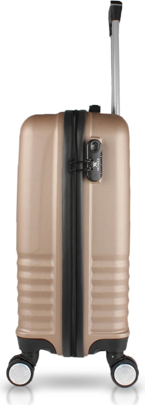 Valixhe udhëtimi, ngjyrë ari, Zoozie Bags, 58x36x22 cm