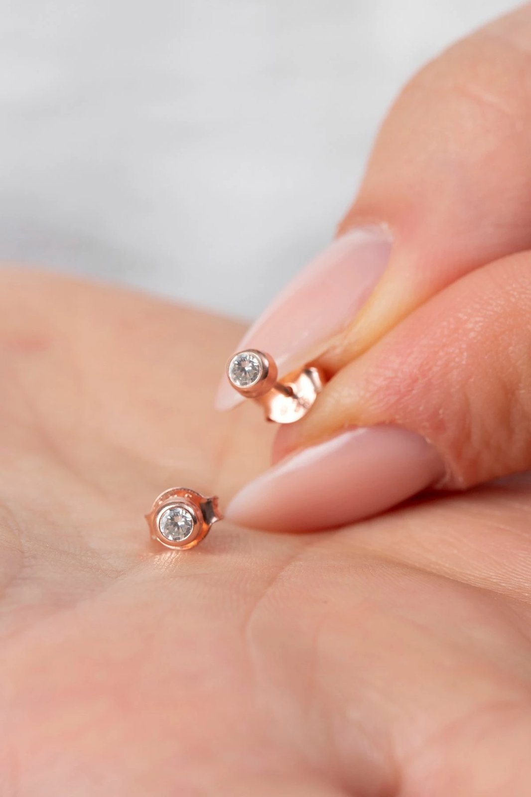 Vathë argjendi, ngjyrë rozë, Elika Silver, ELKMD50598R