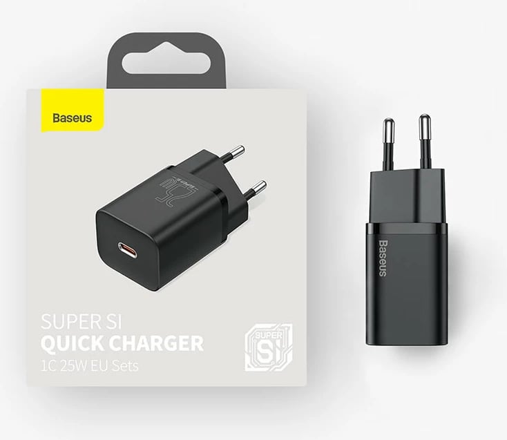 Karikues muri Baseus Super Si 1C, 25W, USB Type-C, i zi Karikues muri Baseus Super Si 1C, 25W, USB Type-C, i zi