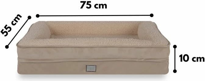 Shtrat për qen Felix, krem, Paws & Whiskers, madhësia L