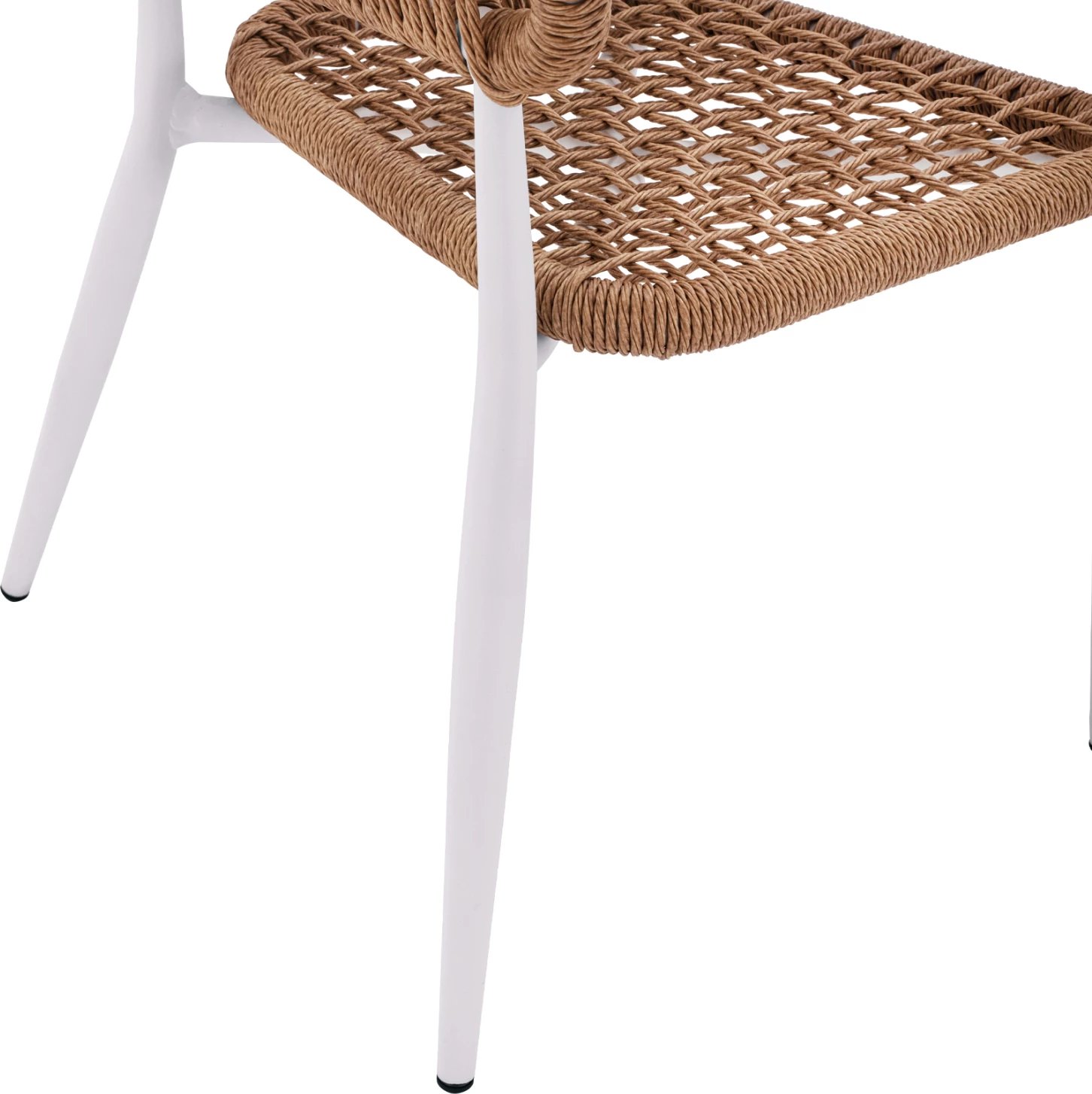 Karrige alumini EULO FH5783.12, ngjyrë e bardhë, ratan sintetik, 55,5x63,5x78H cm