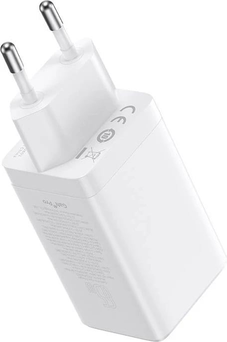 Karikues muri Baseus GaN5 Pro, 65W, 2x USB-C + USB, i bardhë