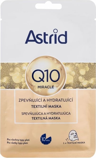 Maskë fytyre Astrid Q10 Miracle për femra, 1 copë