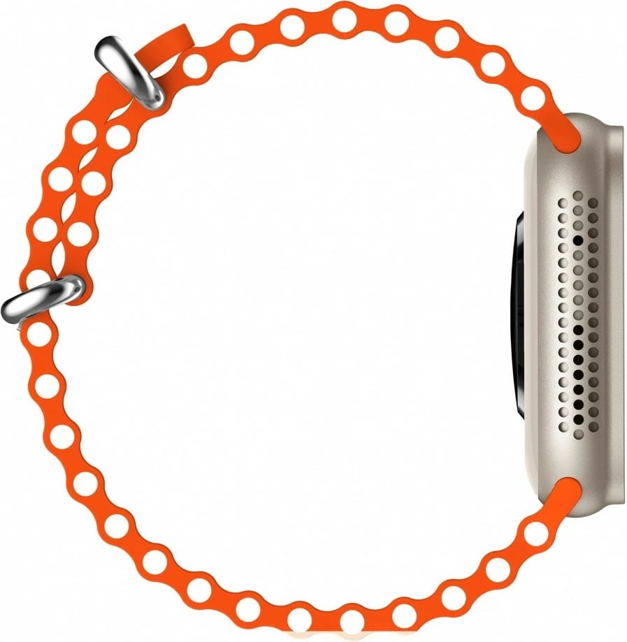 Smartwatch EcoWatch EW02, 1.91 inç, Bluetooth, Argjendtë me paskë portokalli, Set me 2 paskë