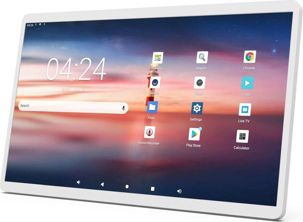 Tablet ALLNET 24 Zoll Android 12 RK3588, ngjyrë bardhë