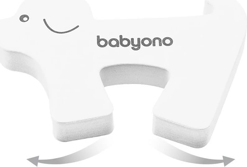 Bllokues dere, Baby Ono, doggie, shkumë sigurie për fëmijë, i bardhë