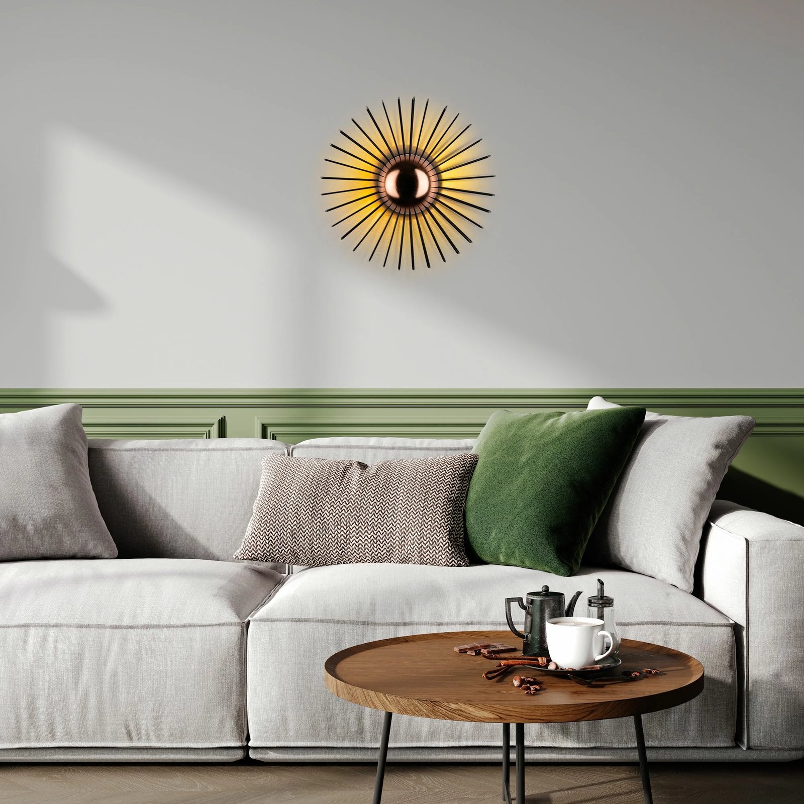 Llambë muri Opviq Kaya - 15230 - M, metalike, e zezë