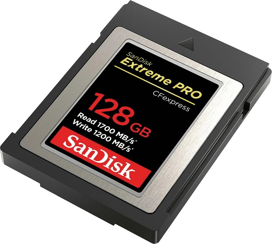 Kartelë memorie Sandisk Extreme PRO CFexpress 128GB, 1700MB/s, 1200MB/s, e zezë