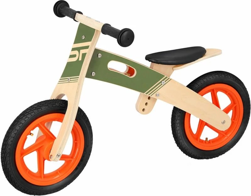 Bicikletë për mësim për fëmijë Spokey Woo Ride Duo, e gjelbër dhe portokalli