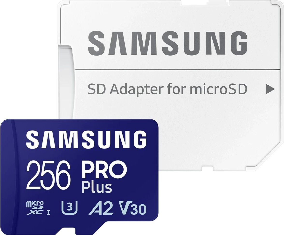 Kartelë memorie Samsung PRO Plus MB-MD256SA/EU, 256 GB, microSD, Blu
