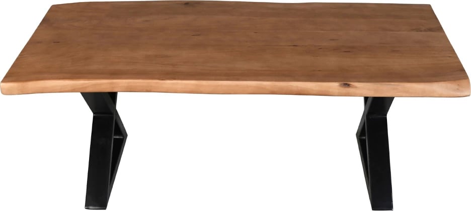 Tavolinë kafeje MINGLE, ngjyrë arre, e zezë, 115x60x42cm