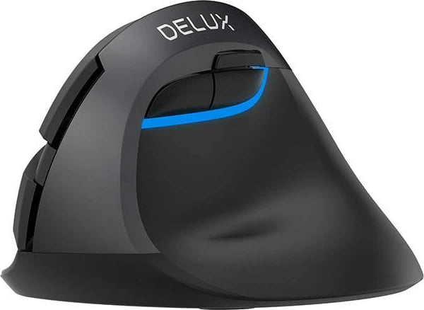 Maus vertikal Delux M618Mini DB, wireless, 2400 DPI, i zi